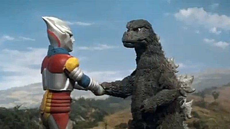 Godzilla luta contra Ultramen