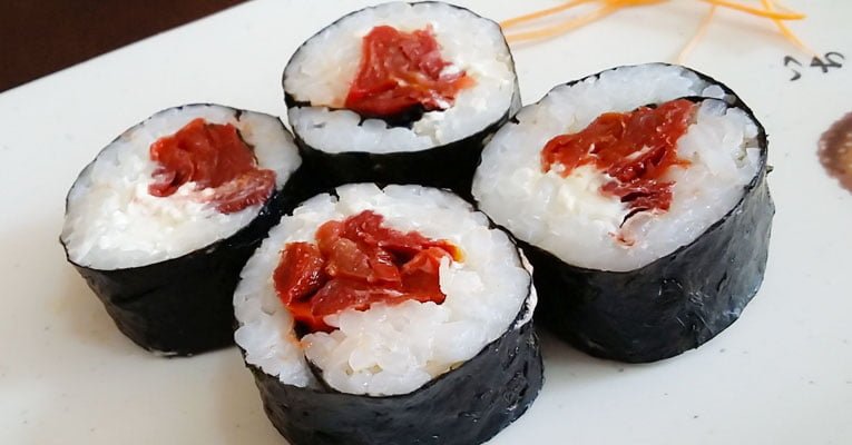 sushi tomate seco