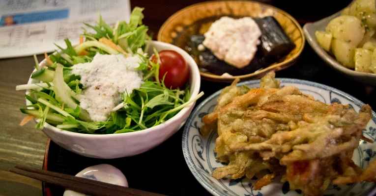 comida vegetariana no Japão