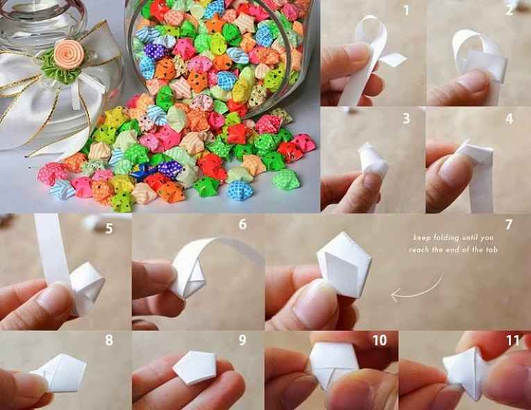 como fazer origami estrela