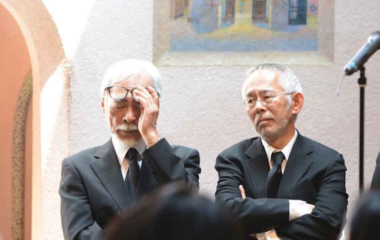 Hayao Miyazaki e Toshio Suzuki