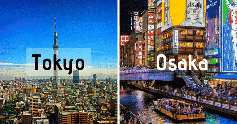 tokyo vs osaka tourism