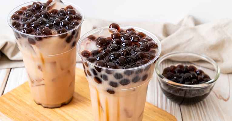 Bubble tea- chá com bola de tapioca