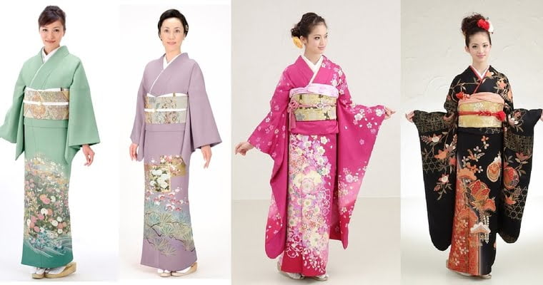 kimonos japoneses femininos